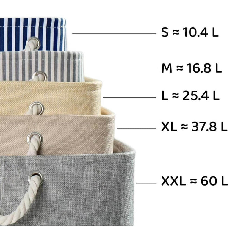 Faltbare Aufbewahrungsbox Hellelfenbein