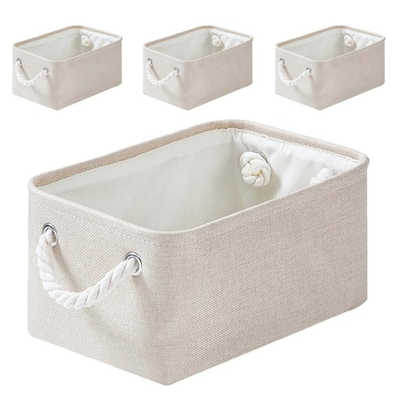 Faltbare Aufbewahrungsbox Hellelfenbein