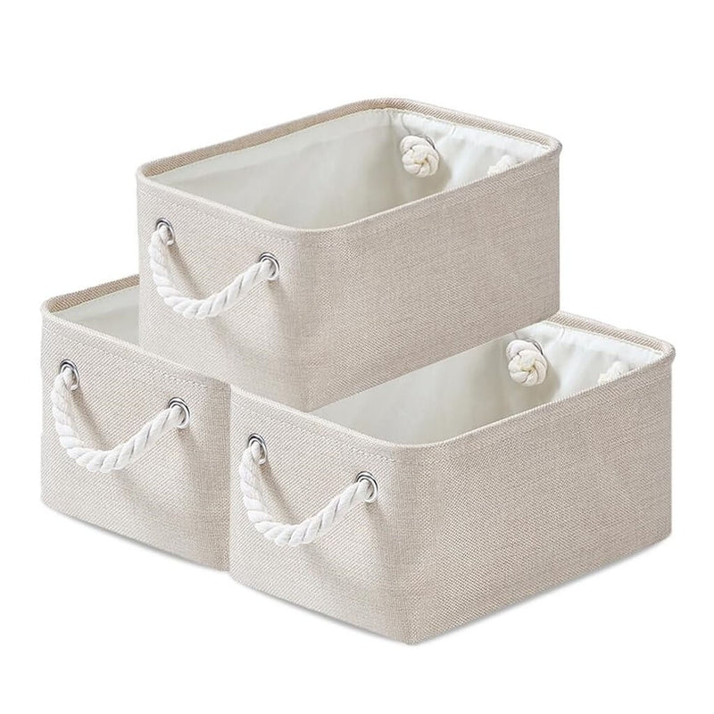 Faltbare Aufbewahrungsbox Hellelfenbein