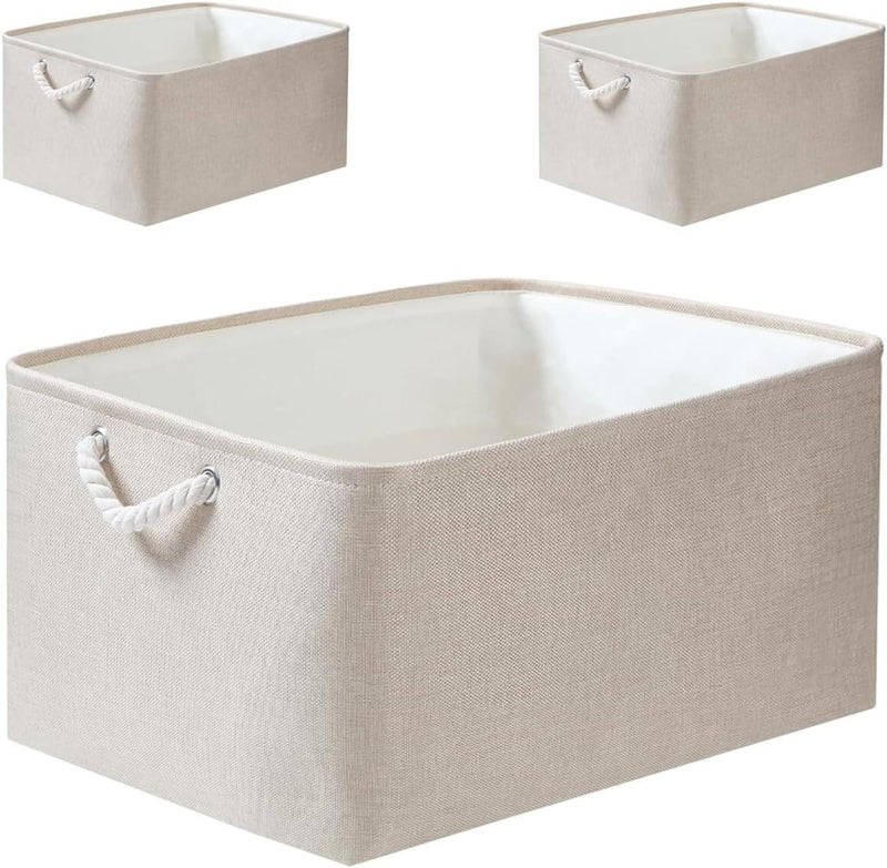 Faltbare Aufbewahrungsbox Hellelfenbein