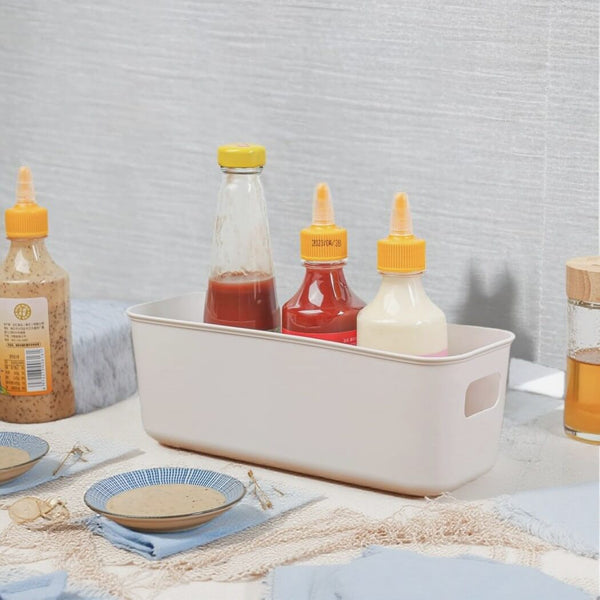 Aufbewahrungsbox Kunststoff 28 cm Praktische Aufbewahrungsbox Weiß – Für Küche und Bad