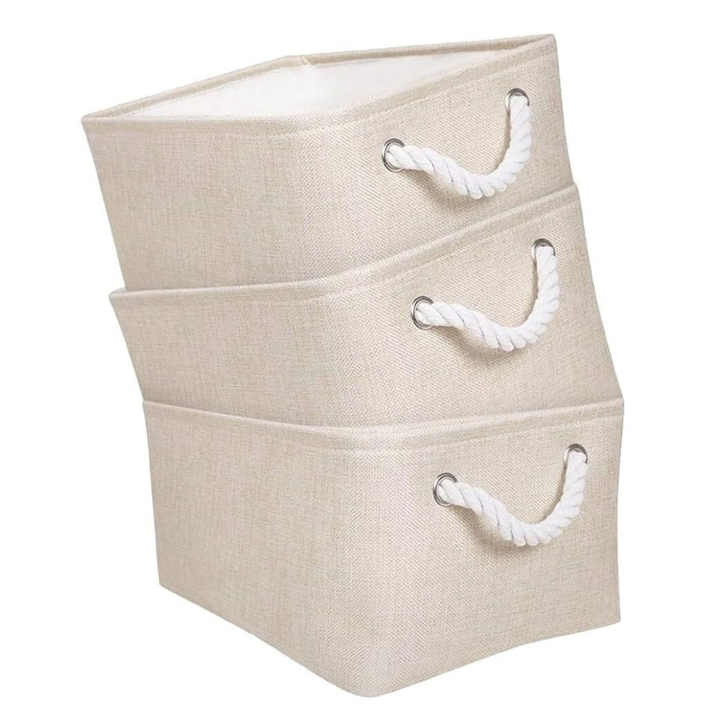 Faltbare Aufbewahrungsbox Hellelfenbein