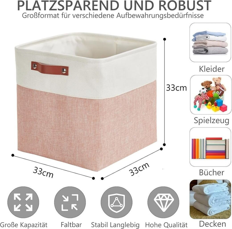 Aufbewahrungsbox Stoff 33x33x33 cm