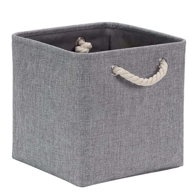 Aufbewahrungsbox Stoff Groß Grau in Würfel für Kallax Regale 33x33x33cm – Mangata
