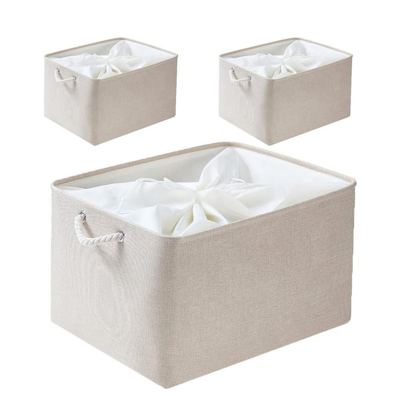 Faltbare Aufbewahrungsbox Hellelfenbein