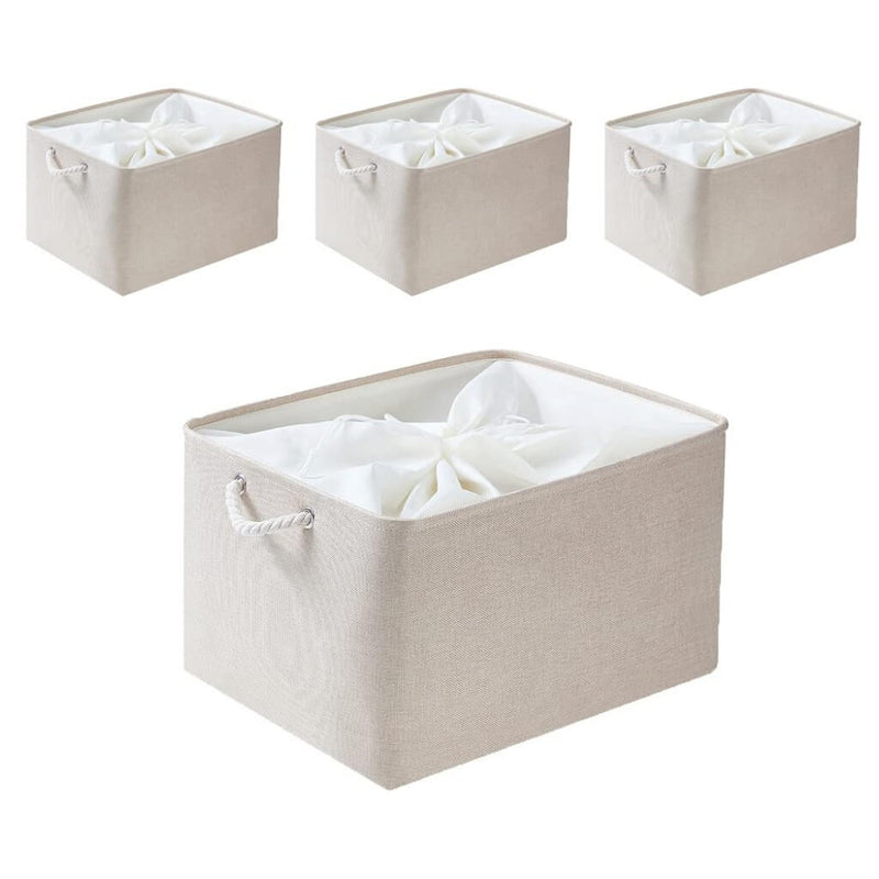 Faltbare Aufbewahrungsbox Hellelfenbein