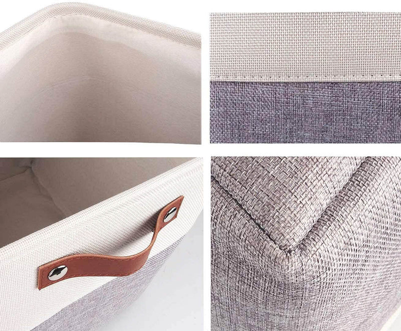 Cube Aufbewahrungsbox Set 30cm*30cm für Kallax Regal Grau Weiß