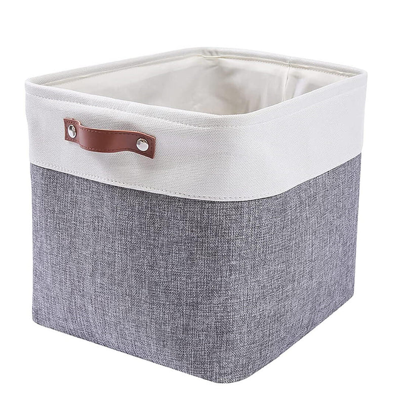 Cube Aufbewahrungsbox Set 30cm*30cm für Kallax Regal Grau Weiß