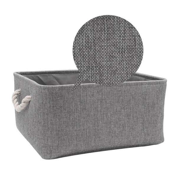 Aufbewahrungsbox Stoff Faltbar 31X21x16cm grau