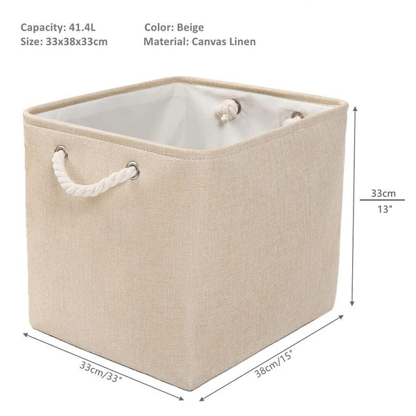 Aufbewahrungskiste 33x38x33 beige