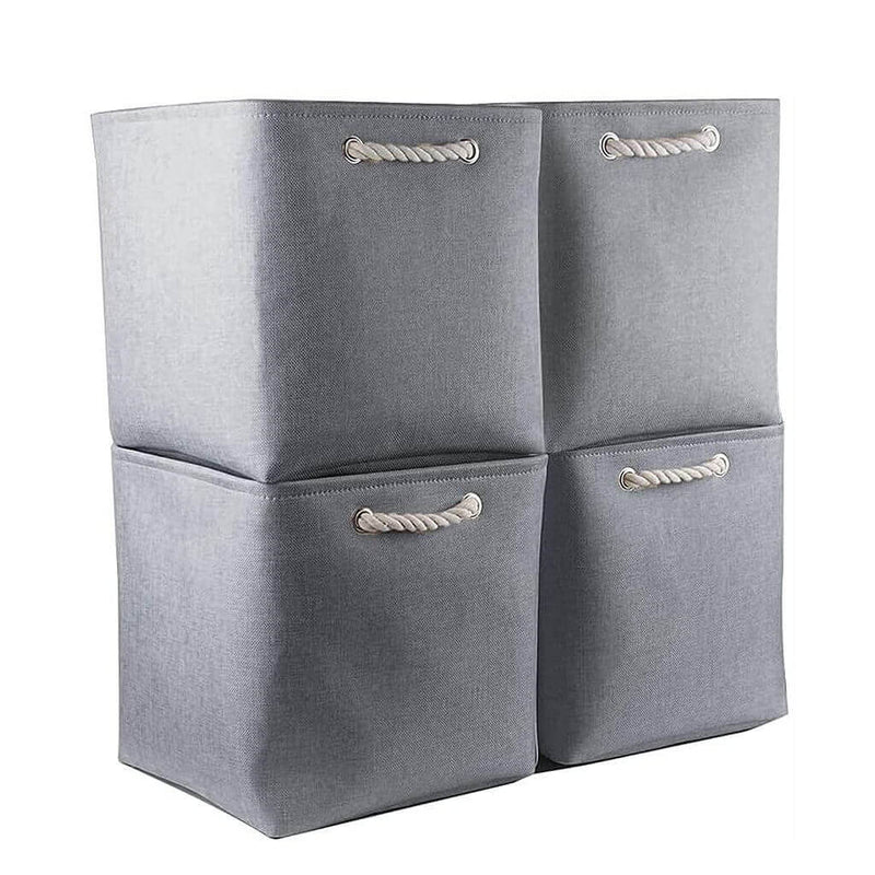 Grau Aufbewahrungsbox 25 x 25 x 25 cm Mangata